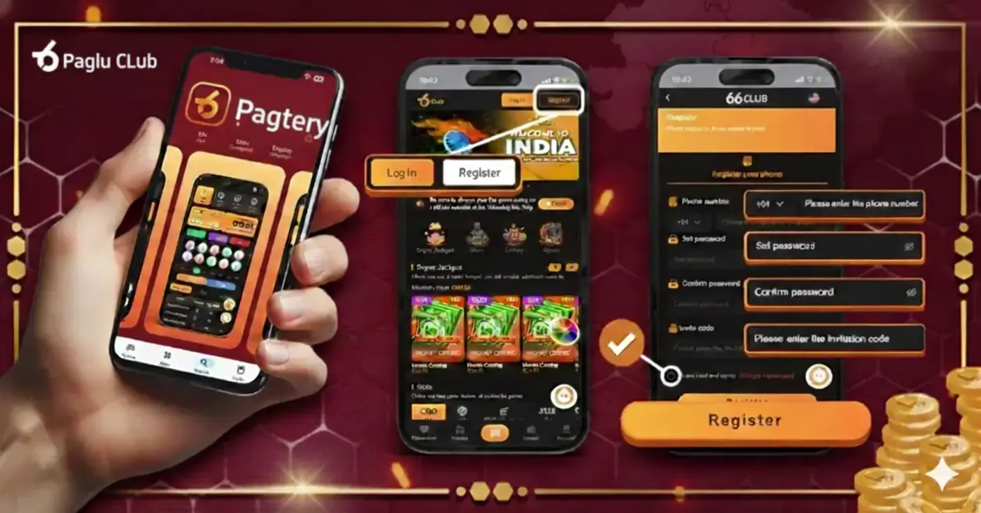 Paglu Club registration process step-by-step visual guide